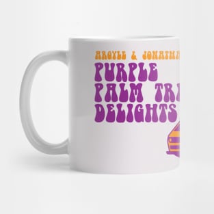 Argyle and Jonathan's Purple Palm Tree Delights Mug